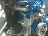 We put that same hammered finish on the a/c & alternator bracket.